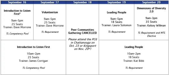 2024 Memphis RTE Schedule
